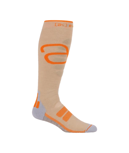 Men's Burton Performance Sock Chinchilla Gray/Goldfish