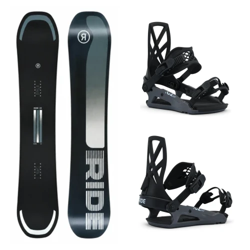 Ride Manic Snowboard + Ride C-2 Black Bindings 2027