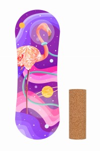 Trickboard Balance Board Large Flamingo (cork roller)